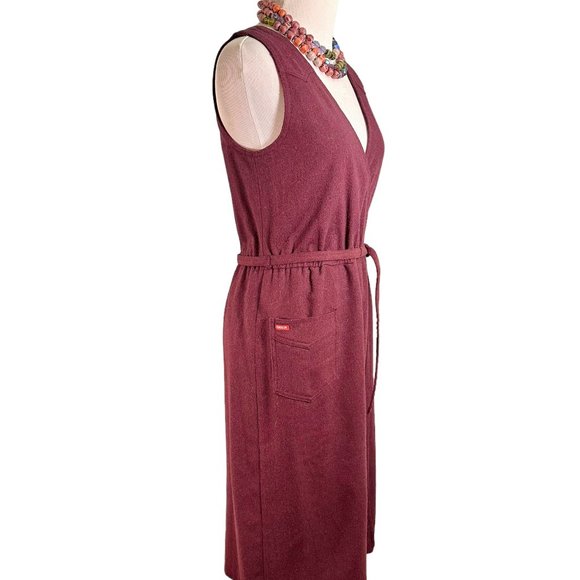 Vintage Sasson Paris Wool Blend Western Belted Wrap Dress Size 4/5 - Picture 7 of 13